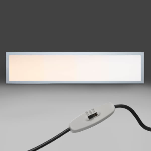 LED-Panel, 120 x 30 cm, 40 W, ab 4200 Lumen, 3000K, 4000K und 5000K über DIP-Schalter einstellbar 1-10V dimmbar, UGR<19