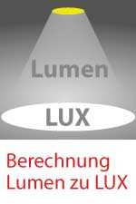 WSH Online Berechnung Lumen zu Lux
