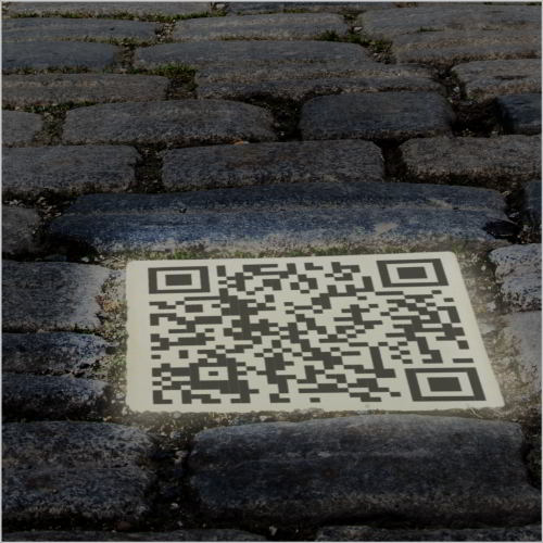 LED Leuchtstein mit QR Code