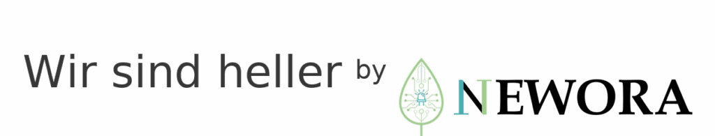 Wir sind heller by Newora – Logo